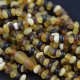 Amber raw multicolour baroque beads